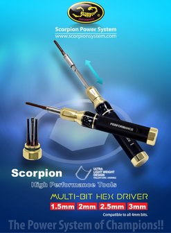 Scorpion multi bit tool hex driver