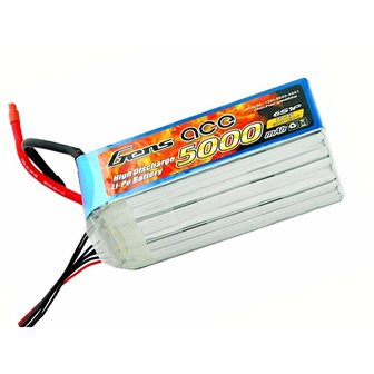 Gens ace 5000mAh 22.2V 60C 6S1P