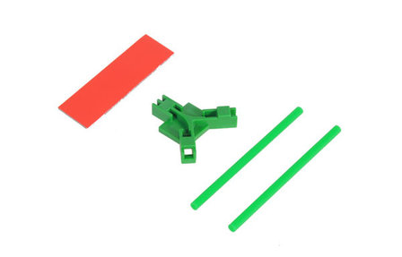 Antenna support flat mounting, green