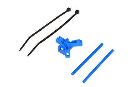 Antenna support for tailboom, blue
