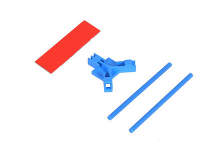 Antenna support flat mounting, blue