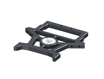 Servo mounting plate, LOGO 500/600 Carbon