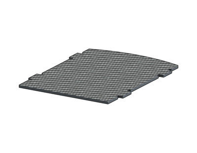 RC- plate, LOGO 500/600 Carbon