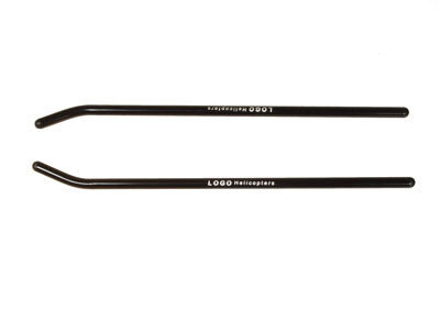 Skid pipes 270 x &Oslash;8mm LOGO 500 Black