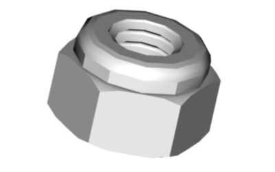 Hex lock nut M4