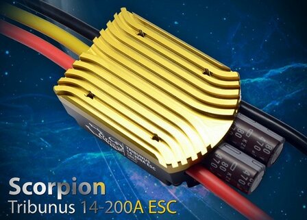 Scorpion TRIBUNUS II+ 14-200A (SBEC) Brushless Regler 4-14S Lipo