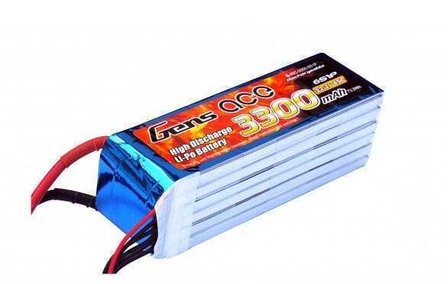 Gens ace 3300mAh 22.2V 45C 6S1P Lipo