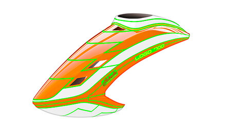 New Canopy LOGO 700, neon-orange/white/neon-orange